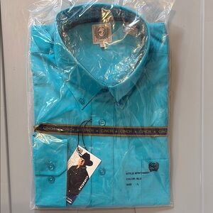 Cinch Men's Long Sleeve Button Down Western Shirt, Size L